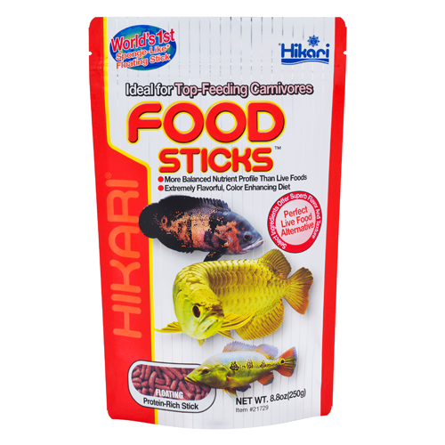 Food Sticks for Top-Feeding Carnivores Floating Type: 2.01oz, 8.8oz
