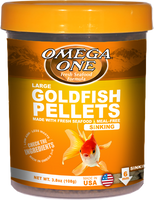 Omega One Large Goldfish Pellets Sinking: 3.8oz, 7.5oz