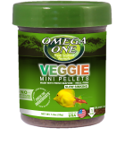 Omega One Mini Veggie Kelp Pellets Slow Sinking: 1.8oz, 3.5oz
