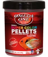 Omega One Small Super Color Pellets Floating: 99g, 184g